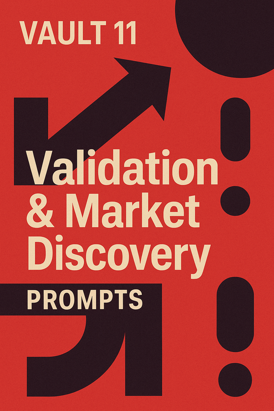Validation & Market Discovery Prompts Vault - Worktology Vault 11